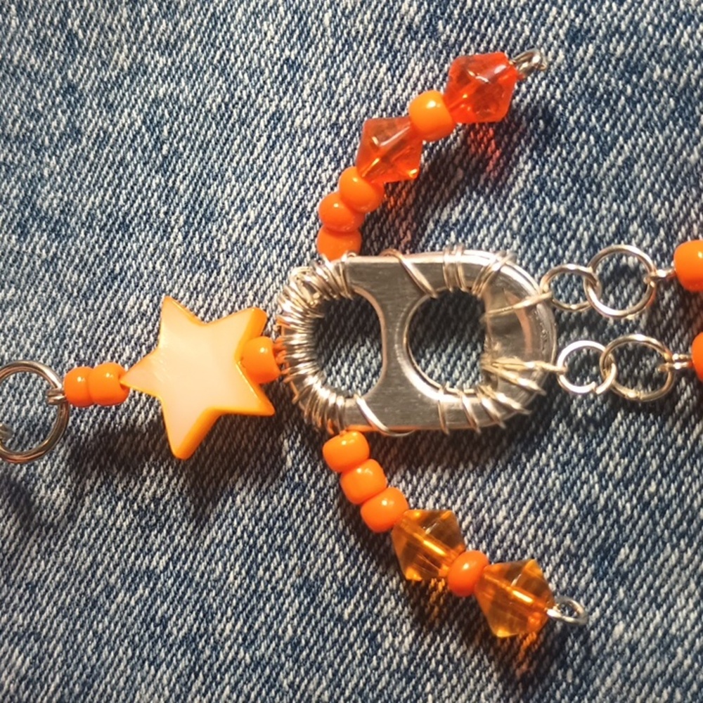 Handcrafted Soda Tab Keychain - Picture 5 of 6